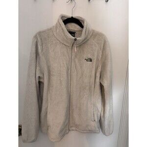 The North Face Jacket Womens XL Cream Sherpa Fleece Full Zip High Pile Pockets